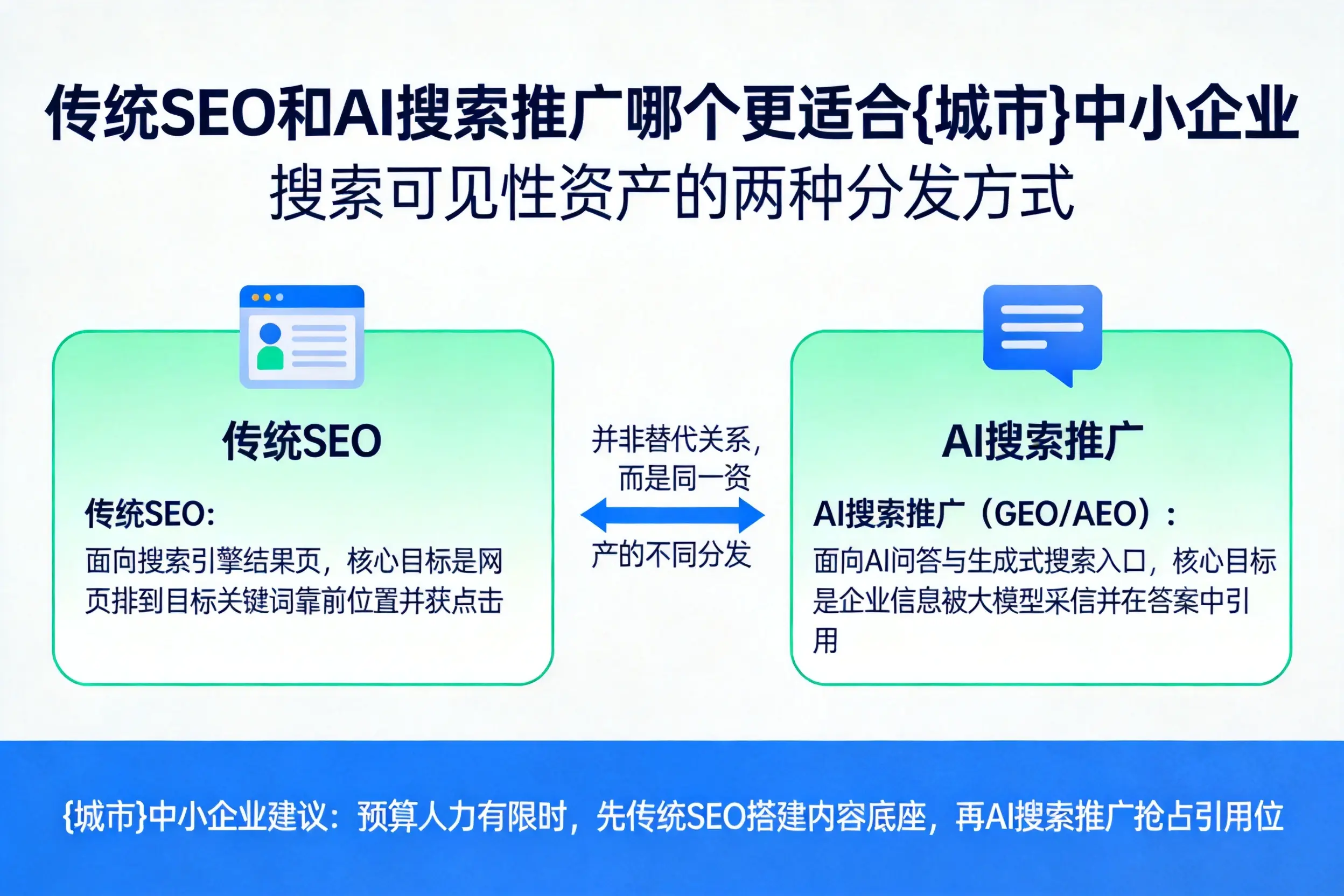 传统SEO和AI搜索推广哪个更适合张家口中小企业