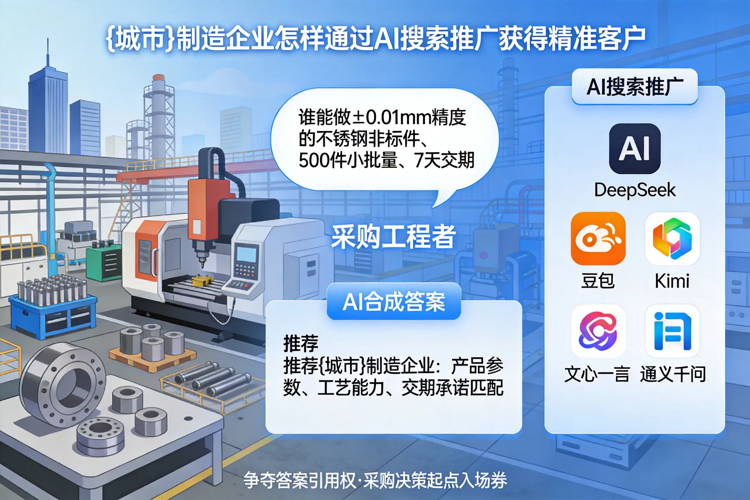 张家口制造企业怎样通过AI搜索推广获得精准客户