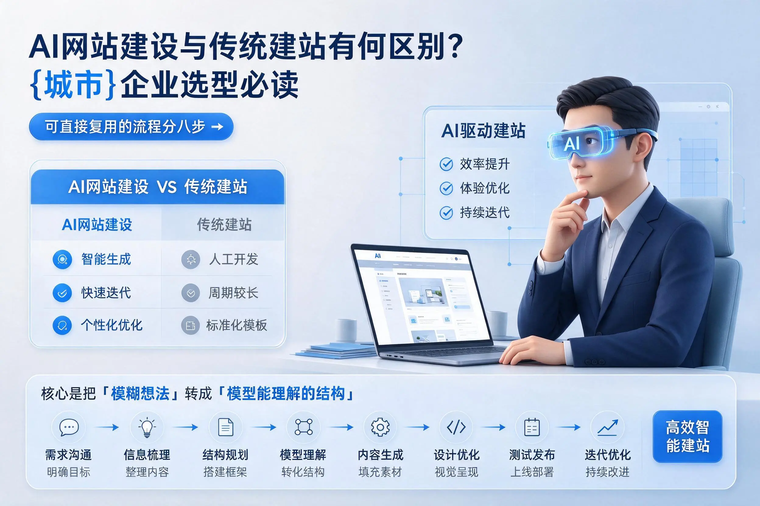 AI网站建设与传统建站有何区别?张家口企业选型必读